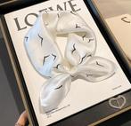 Elegante zijden sjaal - 53cm vierkant - Nieuw, Verzenden, Nieuw, Wit, Overige typen