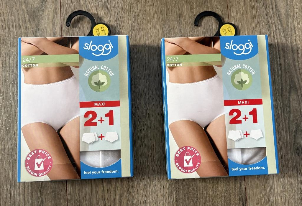 Sloggi Maxi slip maat 44 (2 doosjes), Sloggi, Ophalen of Verzenden, Wit, Slip