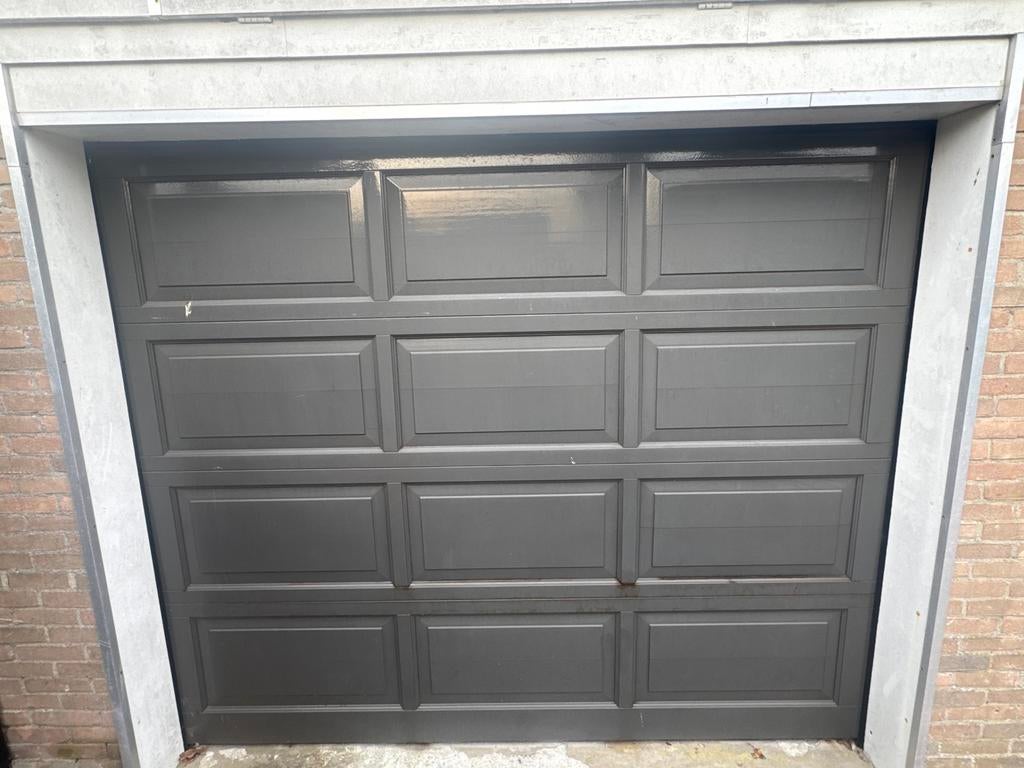 Massief houten merbau garagedeur, Gebruikt, Garagedeur, Ophalen of Verzenden, Hout