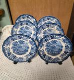 Palissy Avon Scenes borden, blauw-wit, 6 stuks, Ophalen of Verzenden