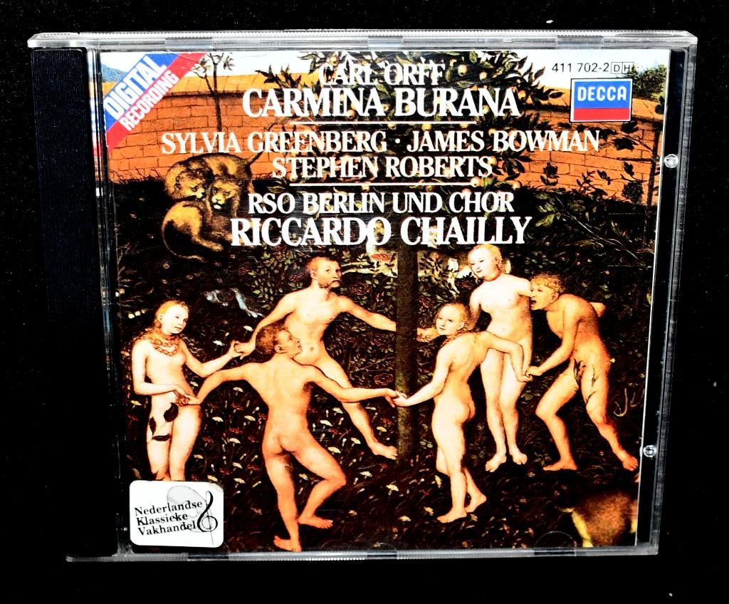 Carl Orff - Carmina Burana - Sylvia Greenberg - James Bowman, Cd's en Dvd's, Verzenden, Classicisme, Zo goed als nieuw, Overige typen