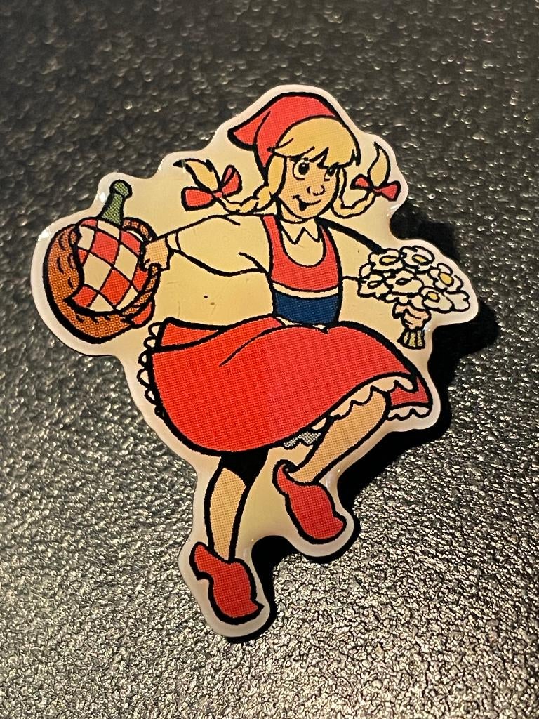 Efteling Pin 005 Roodkapje Sprookjesbos, Verzamelen, Efteling, Ophalen of Verzenden, Nieuw, Button of Speldje