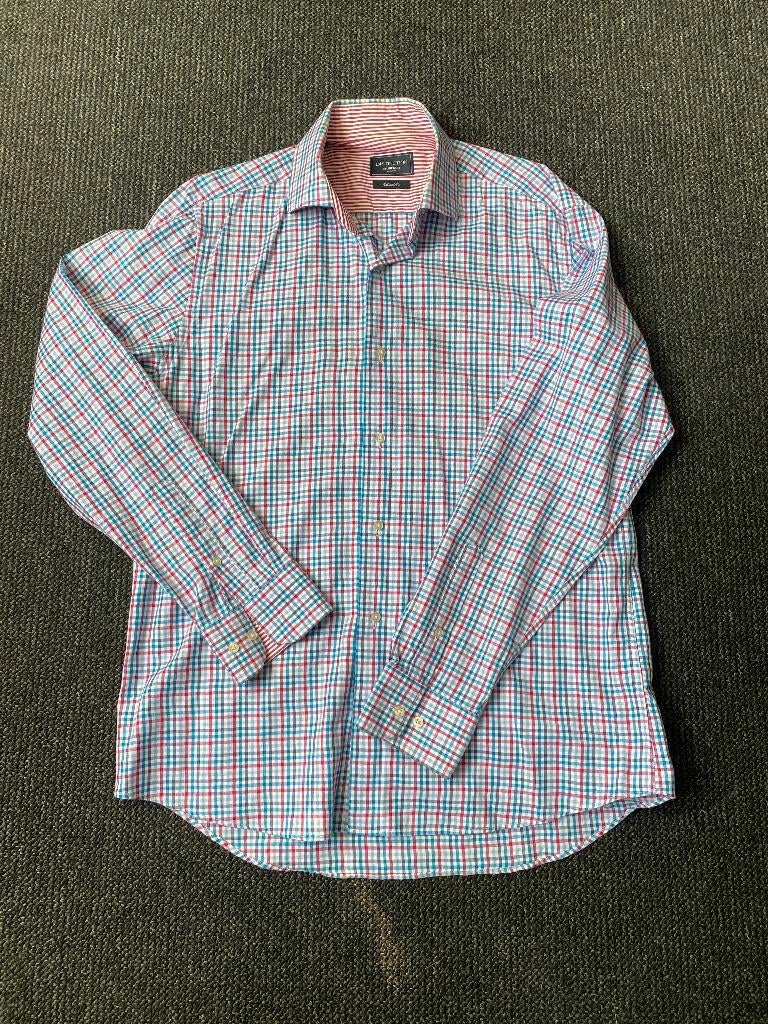 McGregor Overhemd Geblokt - Maat 41, Kleding | Heren, Overige kleuren, McGregor, Ophalen of Verzenden, Zo goed als nieuw