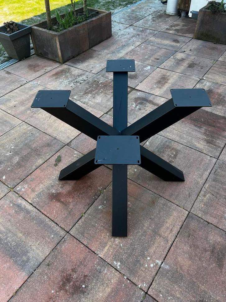 Stalen Matrix Tafelpoten - Zwart Design Onderstel, Huis en Inrichting, Tafelonderdelen, Zo goed als nieuw, Tafelpoot, 50 tot 100 cm