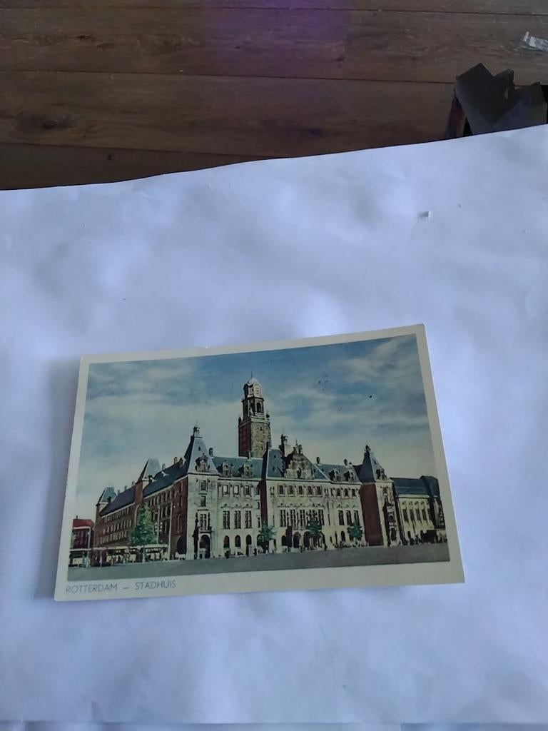 ROTTERDAM. STADHUIS 1955, Ophalen of Verzenden, 1940 tot 1960, Zuid-Holland