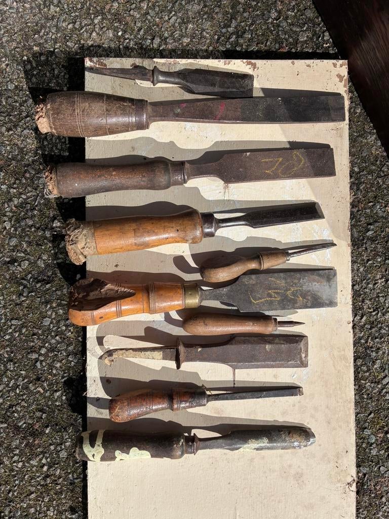 Diverse beitels & gutsen, Ophalen, Gebruikt