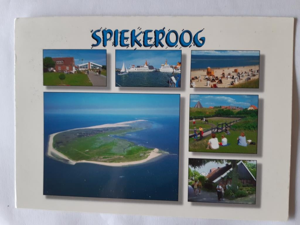 Ansichtkaart Spiekeroog - Meerdere Afbeeldingen, Verzamelen, Ophalen of Verzenden, 1980 tot heden, Gelopen, Waddeneilanden