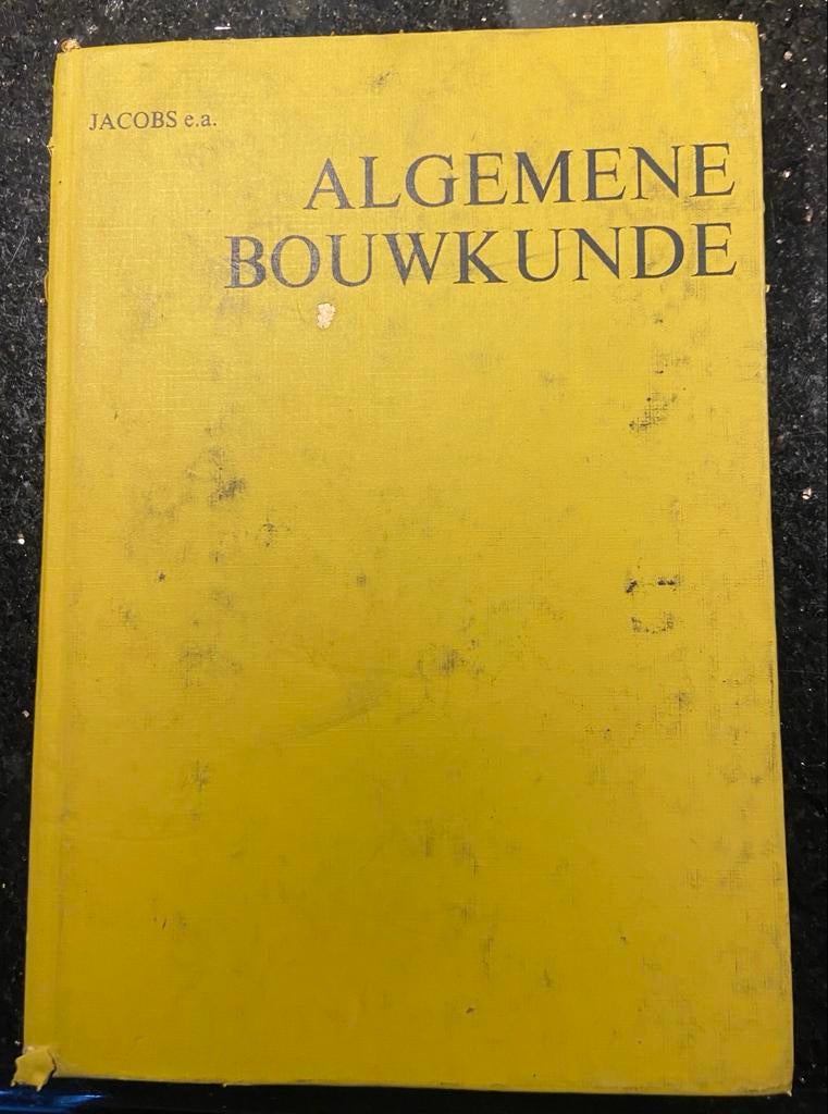 Algemene Bouwkunde - Jacobs e.a. 5e druk, Boeken, Techniek, Ophalen of Verzenden, Gelezen, Bouwkunde