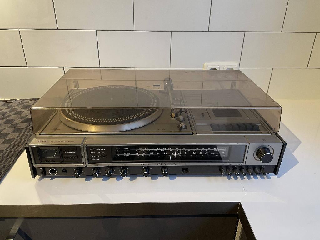 Vintage Philips LP 983 Stereo Music Centre, Gebruikt, Ophalen of Verzenden, Microset, Philips