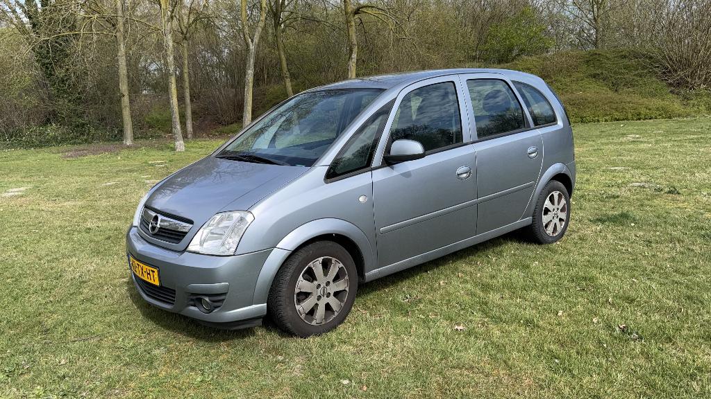 Opel Meriva 1.4 16V 2007 Grijs, Auto's, Voorwielaandrijving, Stof, 4 cilinders, Blauw