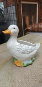 bloempotje in vorm eend keramiek, Binnen, Ophalen of Verzenden, Zo goed als nieuw, Overige vormen
