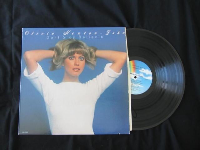 Olivia Newton-John vinyl lp Don't stop believin', Ophalen of Verzenden, Gebruikt, 12 inch