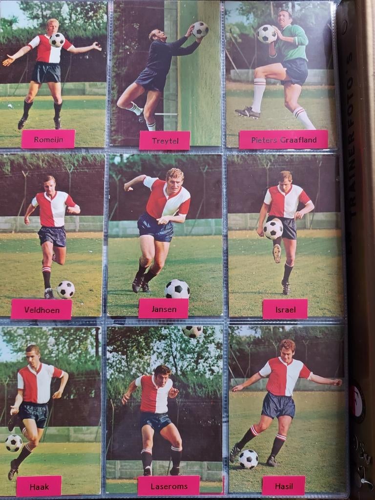 Feyenoord Trainer Foto's Voetbalplaatjes Jaren '70, Verzamelen, Sportartikelen en Voetbal, Ophalen of Verzenden