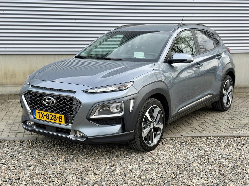 Hyundai Kona 1.6 T-GDI 177pk Premium 4WD Automaat [ Full opt, Auto's, Automaat, 15 km/l, 4 cilinders, Leder