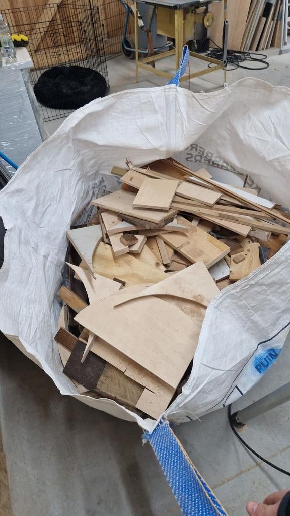 3/4 bigbag zaagafval / stookhout, Minder dan 3 m³, Ophalen