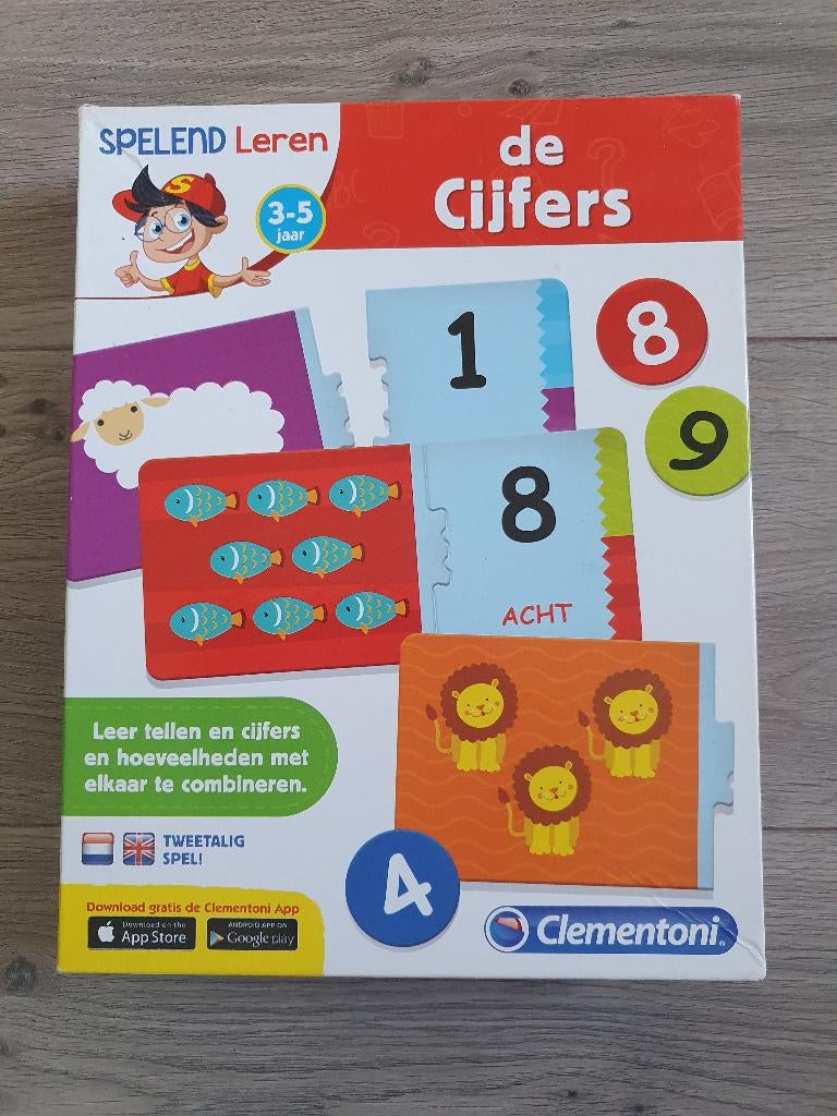 Clementoni de Cijfers (NL - EN), Ophalen of Verzenden, Zo goed als nieuw, Taal en Lezen