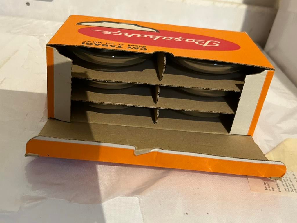 Set van 6 stuks Pasabahce schoteltjes, Huis en Inrichting, Keuken | Servies, Nieuw, Ophalen of Verzenden, Glas, Effen