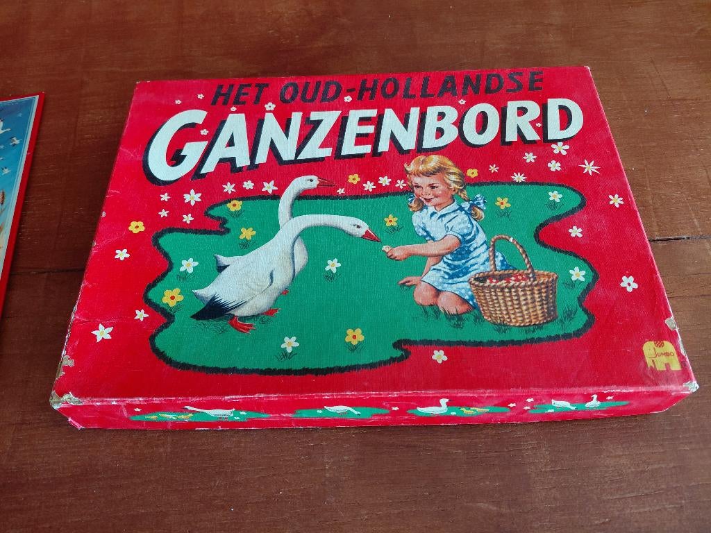 Ganzenbord met plastic gansjes, Ophalen of Verzenden, Gebruikt