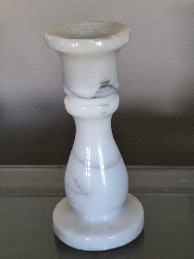Marmeren kandelaar, Ophalen of Verzenden, Overige materialen, Minder dan 25 cm