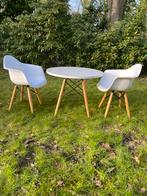 Kindertafel met 2 kuipstoelen set, Kinderen en Baby's, Kinderkamer | Tafels en Stoelen, Ophalen, Gebruikt, Tafel(s) en Stoel(en)