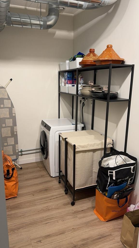 Wasmachine en droger ombouw rek - Zwart metaal, Ophalen of Verzenden, Gebruikt