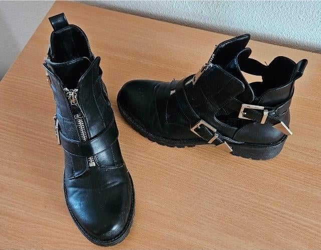 Dames enkellaarsjes maat 39, Ophalen, Zwart, Lage of Enkellaarzen, Nieuw