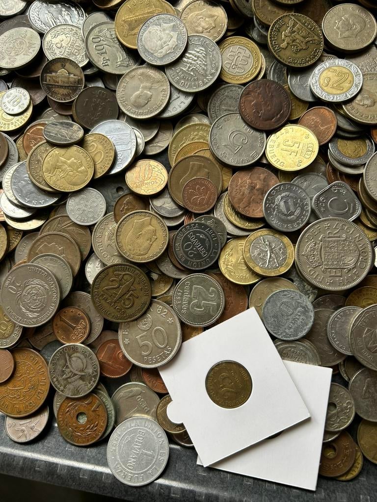 een mix van wereldmunten, 2,9 kg, Verzenden, Buitenland, Munten