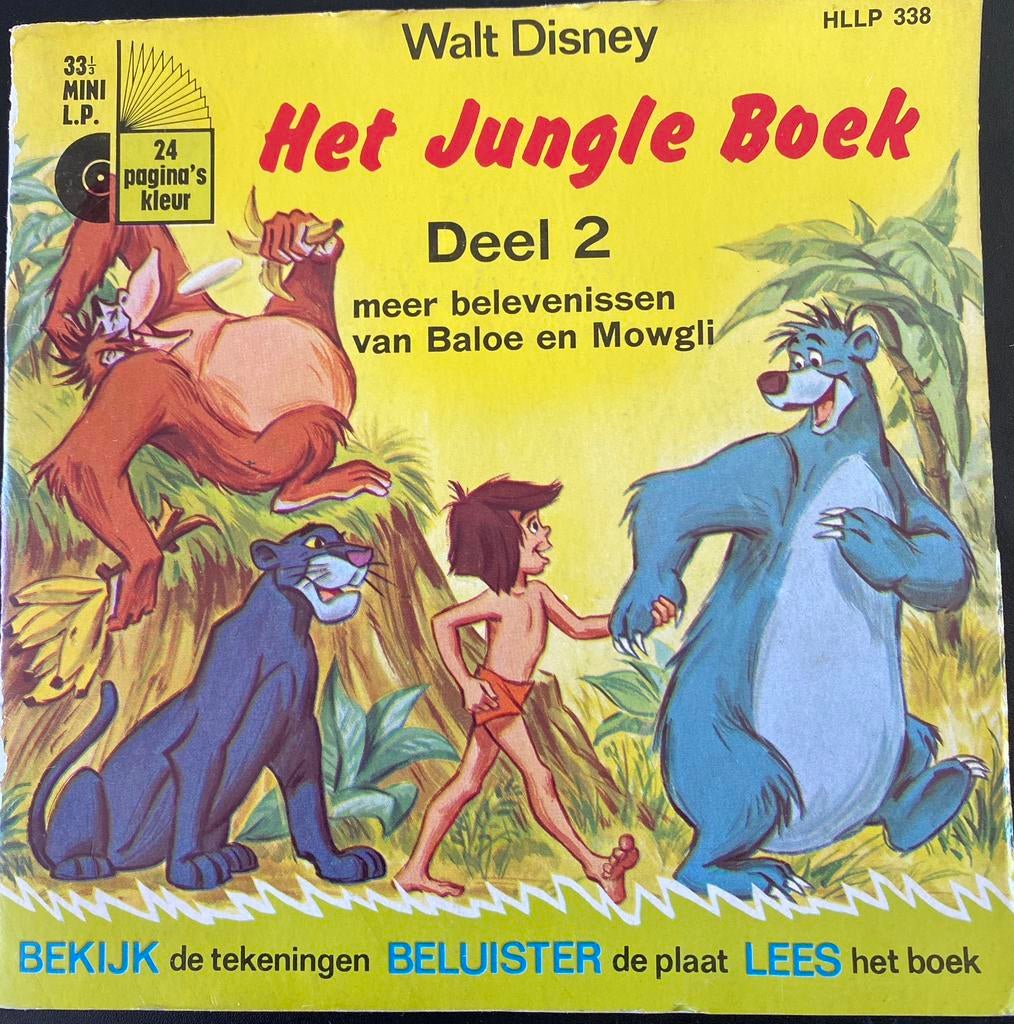 HET JUNGLE BOOK.  deel 2, Ophalen of Verzenden, Gebruikt, 7 inch, Verhaal of Sprookje