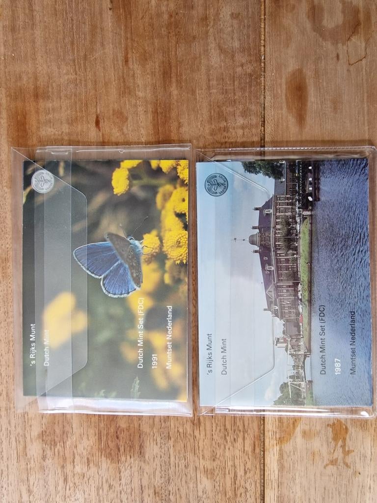 Nederlandse Muntsets 1987 en 1991 (Beatrix), Ophalen of Verzenden, Koningin Beatrix, Overige waardes, Setje