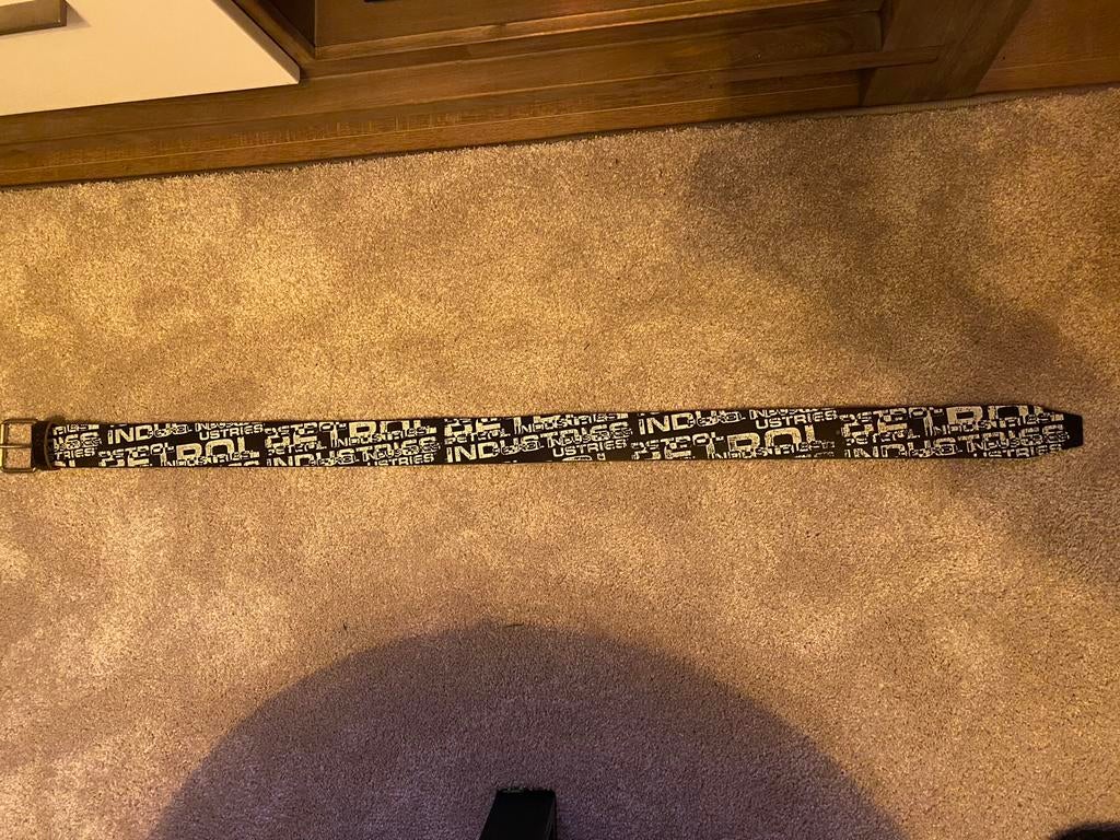 Petrol Leren Riem 95cm, Kleding | Heren, Riemen en Ceinturen, 95 tot 105 cm, Bruin, Echt leder, Ophalen of Verzenden