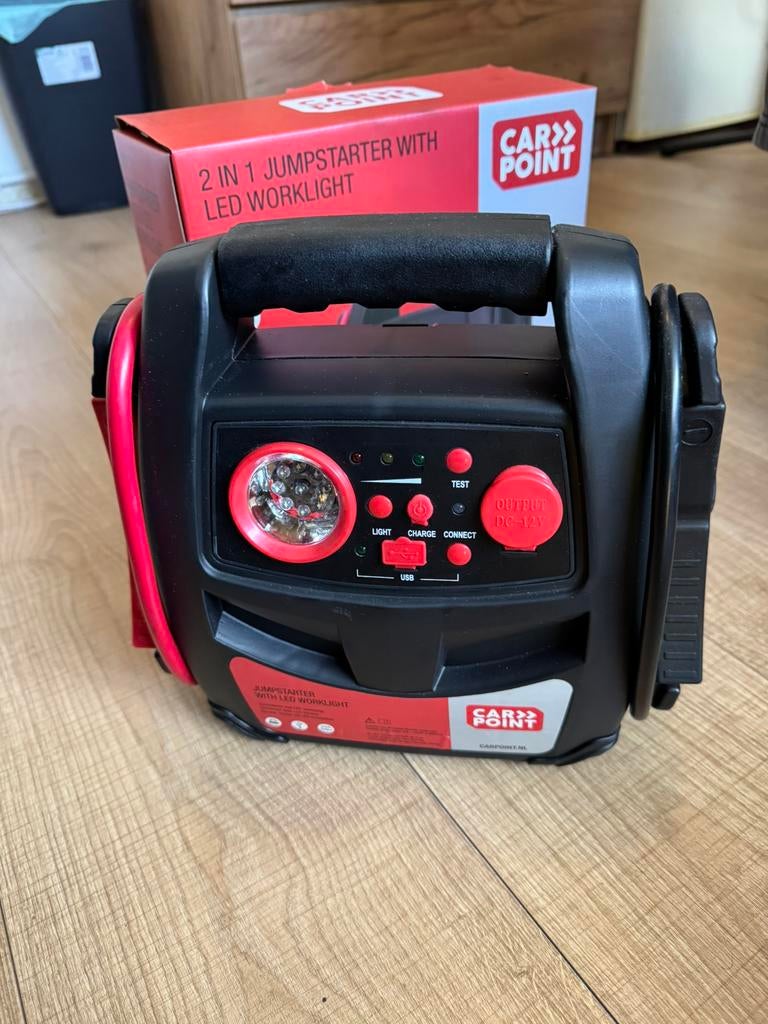 2 in 1 jumpstarter met LED werklamp, Auto diversen, Ophalen of Verzenden, Nieuw