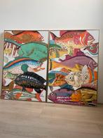 Coco Maison tweeluik, Antiek en Kunst, Kunst | Schilderijen | Abstract, Ophalen