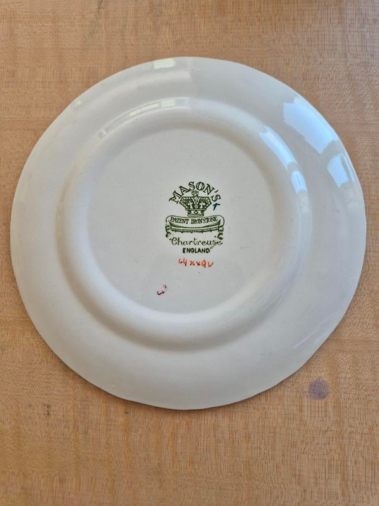 Mason's Chartreuse Borden Set - 5 Stuks, Antiek en Kunst, Ophalen of Verzenden