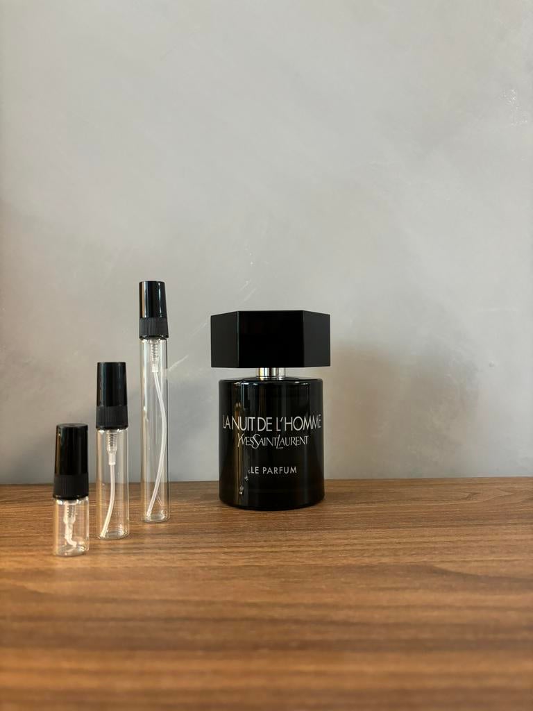 YSL La nuit de l’homme le parfum sample Tester Decant, Ophalen of Verzenden, Zo goed als nieuw