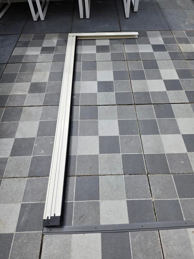 Luxaflex Schuifhordeur - Wit, 196x79 cm, Doe-het-zelf en Verbouw, Deuren en Horren, Ophalen, Gebruikt, Minder dan 80 cm, Hordeur