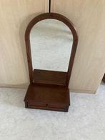 Spiegel met laatje, Antiek en Kunst, Ophalen, Rechthoekig, 50 tot 100 cm