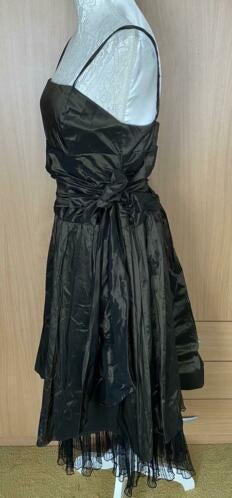 Jurk met bijp. jasje mt 44 van Swing, Kleding | Dames, Gelegenheidskleding, Bruin, Maat 42/44 (L), Cocktailjurk, Ophalen of Verzenden