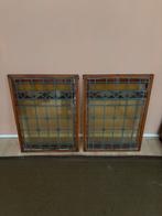 2 glas in lood ramen, Ophalen, Gevelraam of Ruit, Minder dan 80 cm, Glas in lood