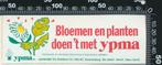 Sticker: Ypma Bloemisterijartikelen - Zwanenburg, Ophalen of Verzenden, Zo goed als nieuw, Bedrijf of Vereniging