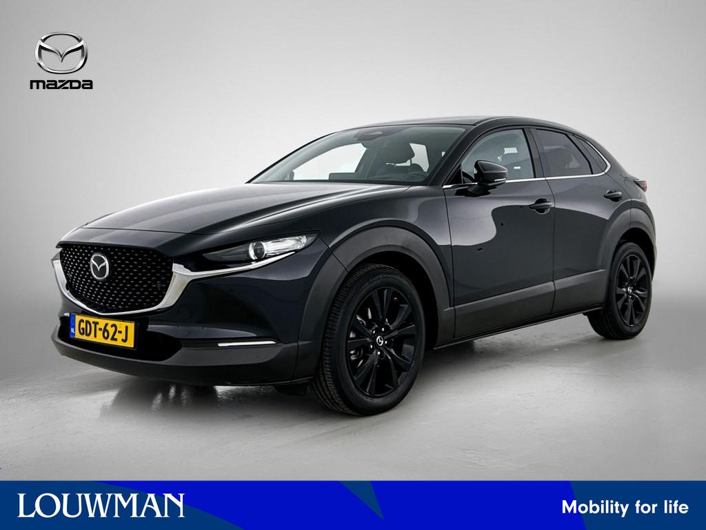 Mazda CX-30 2.0 e-SkyActiv-G M Hybrid Homura Automaat | Park, Auto's, Mazda, Voorwielaandrijving, Stof, Gebruikt, Zwart