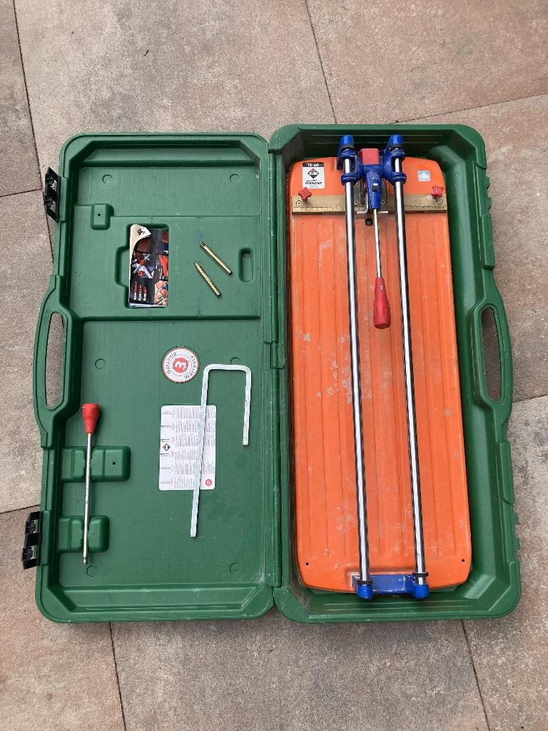 Rubi TS-60 tegelsnijder met 3 mesjes, Ophalen, Gebruikt