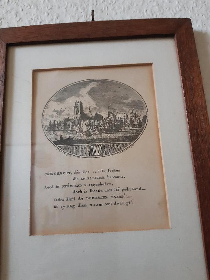 Dordrecht.........etsje van Dordrecht, Antiek en Kunst, Kunst | Etsen en Gravures, Ophalen of Verzenden