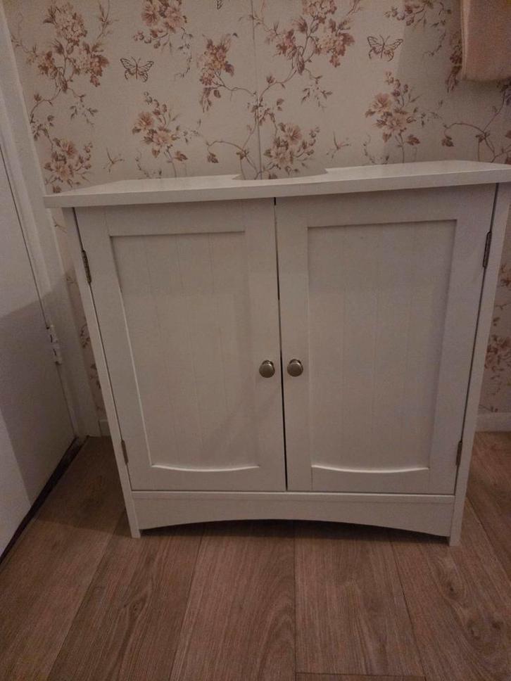 Wastafelkast wit, Huis en Inrichting, Badkamer | Badkamermeubels, Gebruikt, Wastafelkast, Minder dan 100 cm, 50 tot 100 cm, 25 tot 50 cm