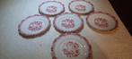 6 Selb Bavaria Wieden Rood Porseleinen Borden, Antiek en Kunst, Ophalen of Verzenden