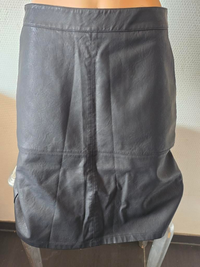 Soyaconcept Zwart leren rokje - Maat 38, Maat 38/40 (M), Soyaconcept, Zwart, Ophalen of Verzenden