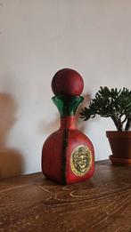 Vintage Wijnkruik met Leer en Druivenmotief, Ophalen