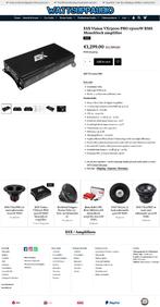 ESX Vision VX13000 PRO 13000W RMS Monoblok versterker, Audio Design, Nieuw, Am Breilingsweg 3, 76709 Kronau, Duitsland, Ophalen of Verzenden