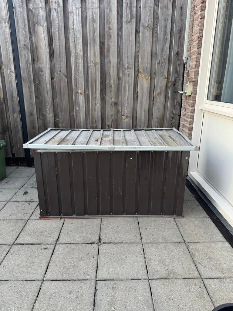 Metalen opbergbox voor buiten, Ophalen, Zo goed als nieuw, Metaal, Overige typen