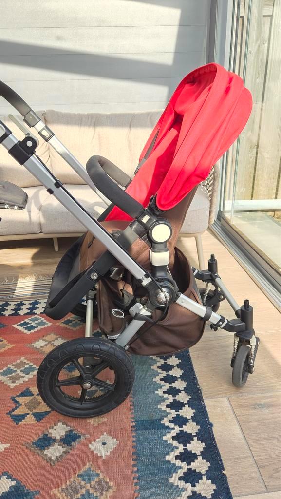 Bugaboo Cameleon met reiskoffer, Kinderen en Baby's, Kinderwagens en Combinaties, Gebruikt, Kinderwagen, Bugaboo, Verstelbare duwstang