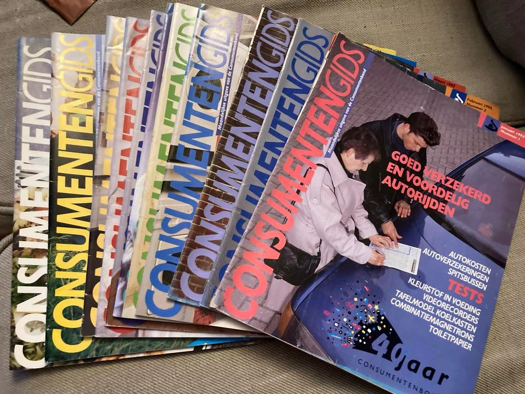 Consumentengidsen jaargang 1993 met extra gidsen, Ophalen of Verzenden, Gelezen, Overige typen